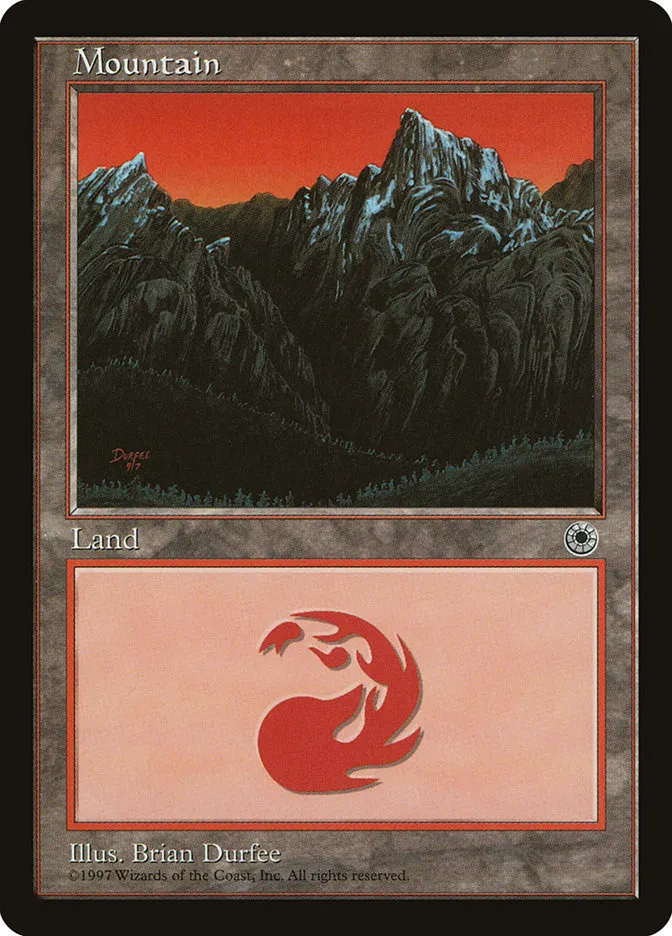 1997 Portal Mountain common #208 common card image