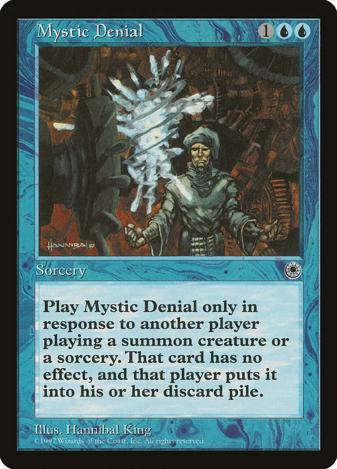1997 Portal Mystic Denial uncommon #61 uncommon card image