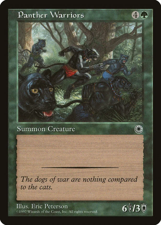 1997 Portal Panther Warriors common #180 common card image