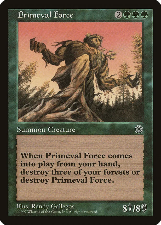 1997 Portal Primeval Force #182 rare card image