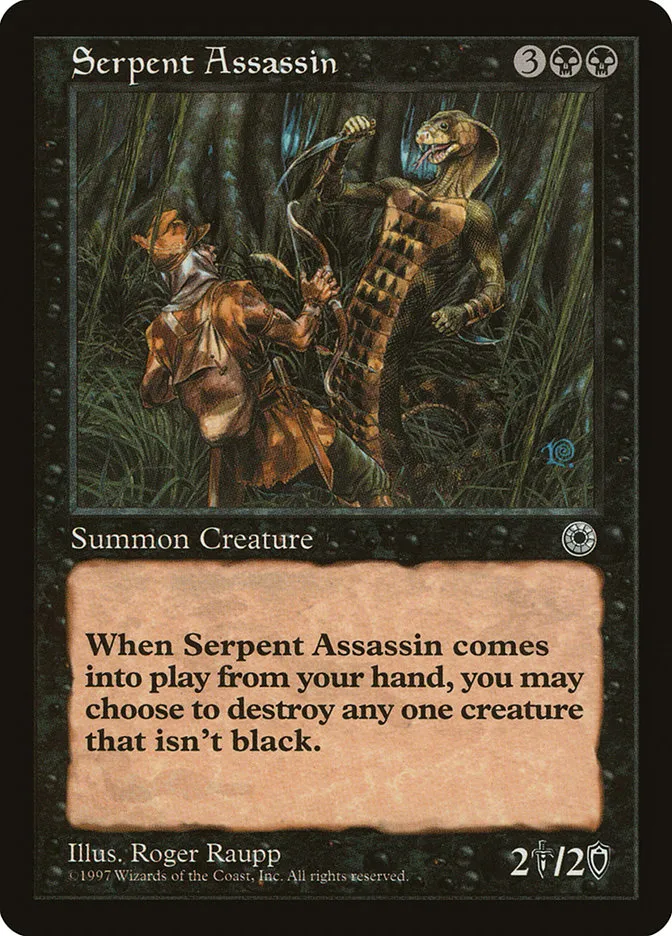 1997 Portal Serpent Assassin #108 rare card image