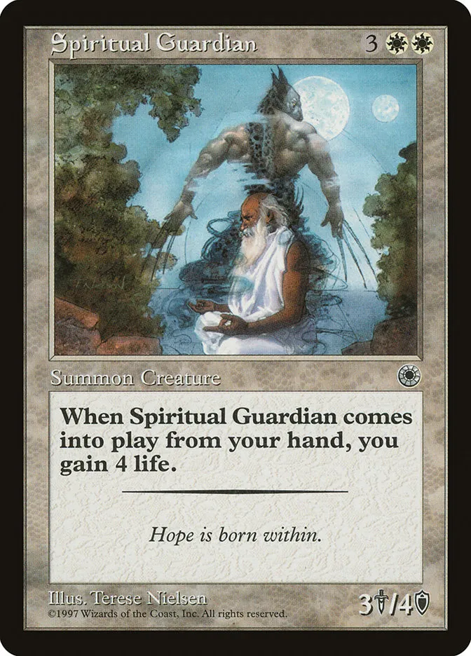 1997 Portal Spiritual Guardian rare #27 rare card image