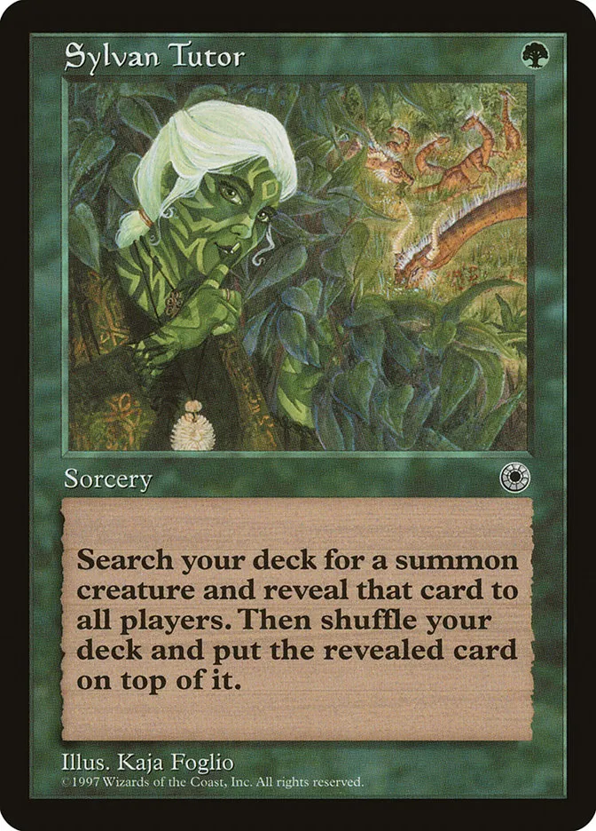 1997 Portal Sylvan Tutor rare #188 rare card image