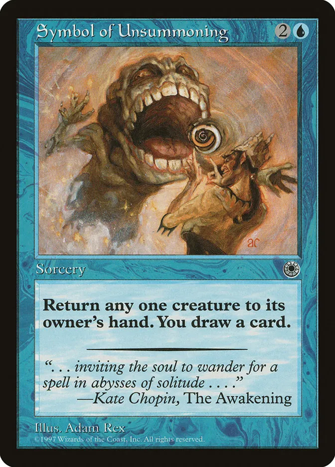 1997 Portal Symbol of Unsummoning common #70 common card image