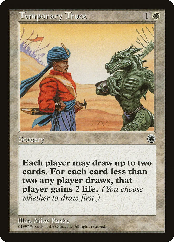 1997 Portal Temporary Truce rare #33 rare card image