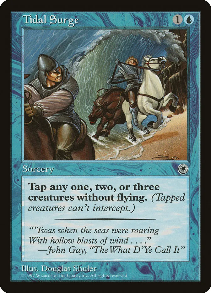 1997 Portal Tidal Surge common #74 common card image