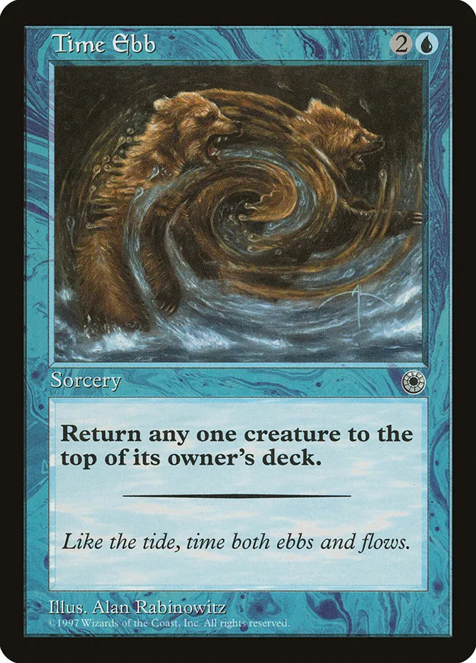 1997 Portal Time Ebb common #75 common card image