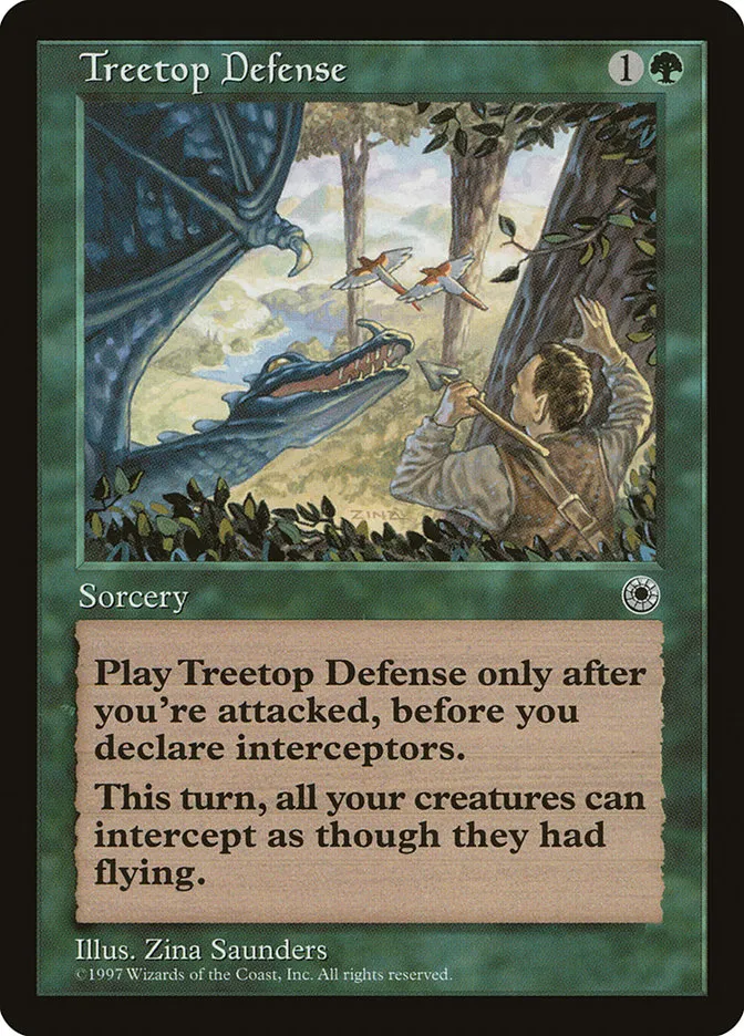 1997 Portal Treetop Defense rare #190 rare card image