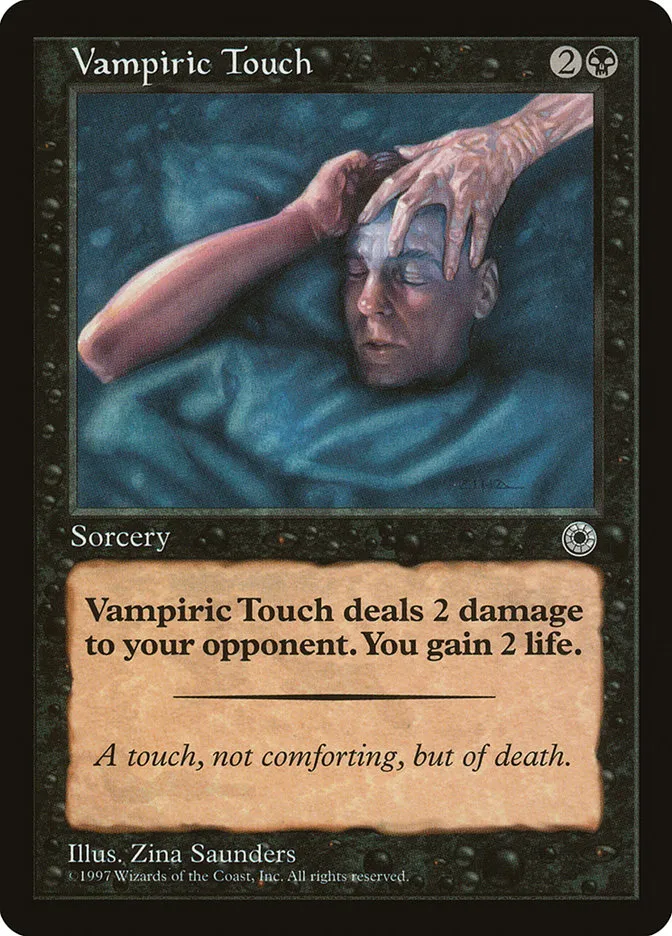1997 Portal Vampiric Touch #115 common card image
