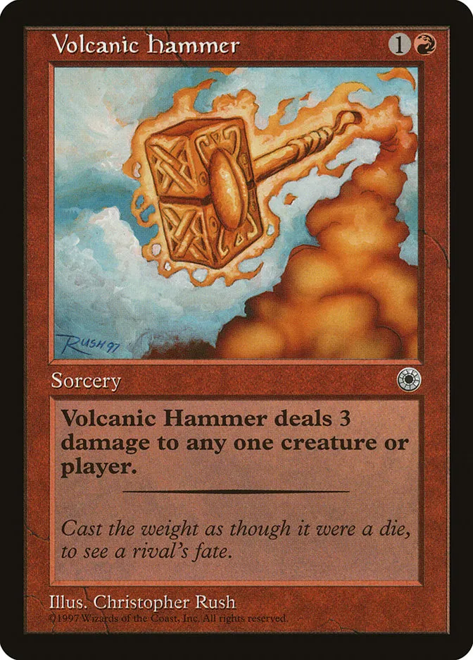 1997 Portal Volcanic Hammer common #154 common card image