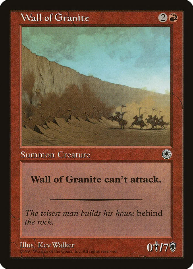1997 Portal Wall of Granite uncommon #155 uncommon card image
