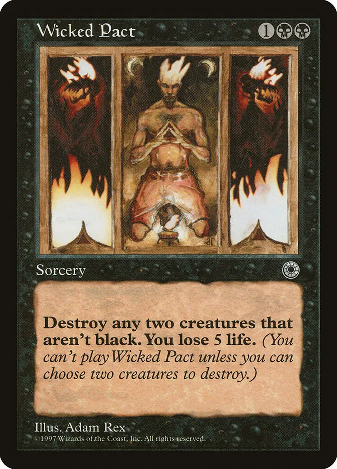 1997 Portal Wicked Pact #117 rare card image