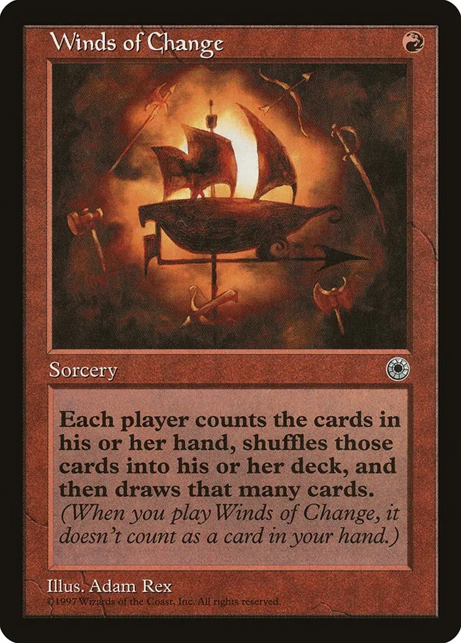 1997 Portal Winds of Change rare #156 rare card image