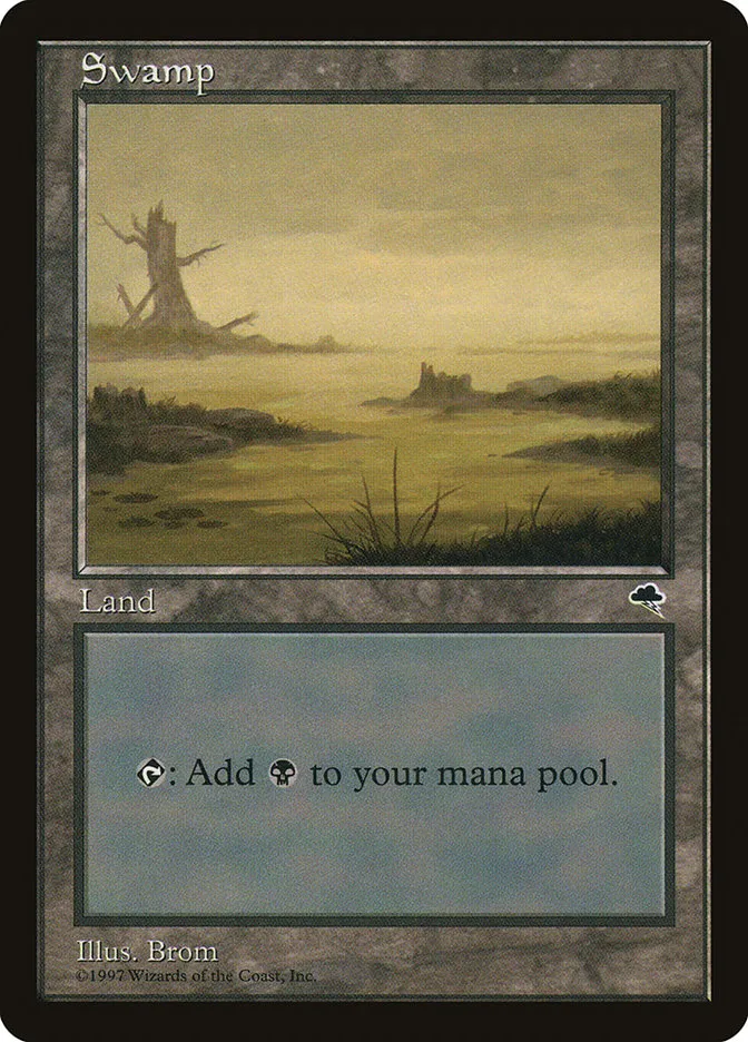 1997 Tempest Swamp common #342 common card image
