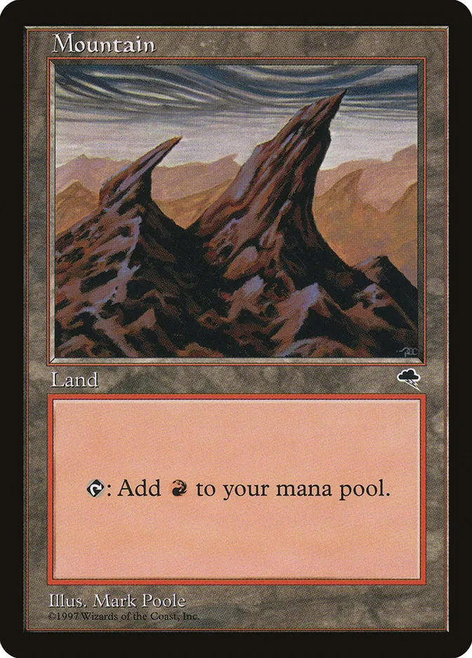 1997 Tempest Mountain common #344 common card image
