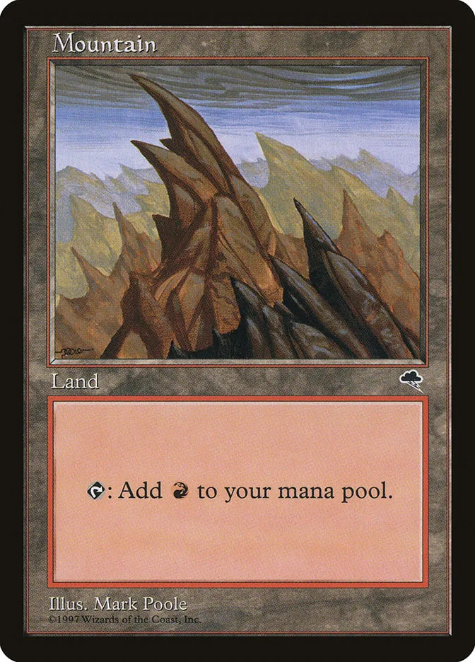 1997 Tempest Mountain common #346 common card image
