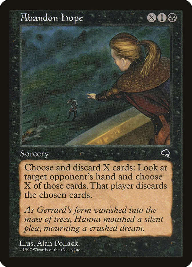 1997 Tempest Abandon Hope uncommon #107 uncommon card image
