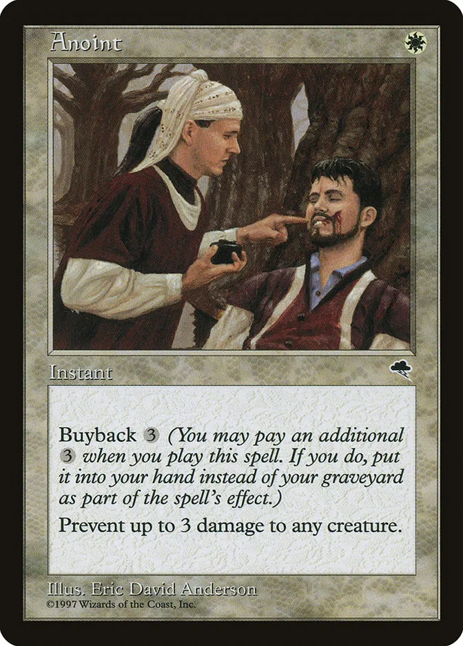1997 Tempest Anoint common #3 common card image