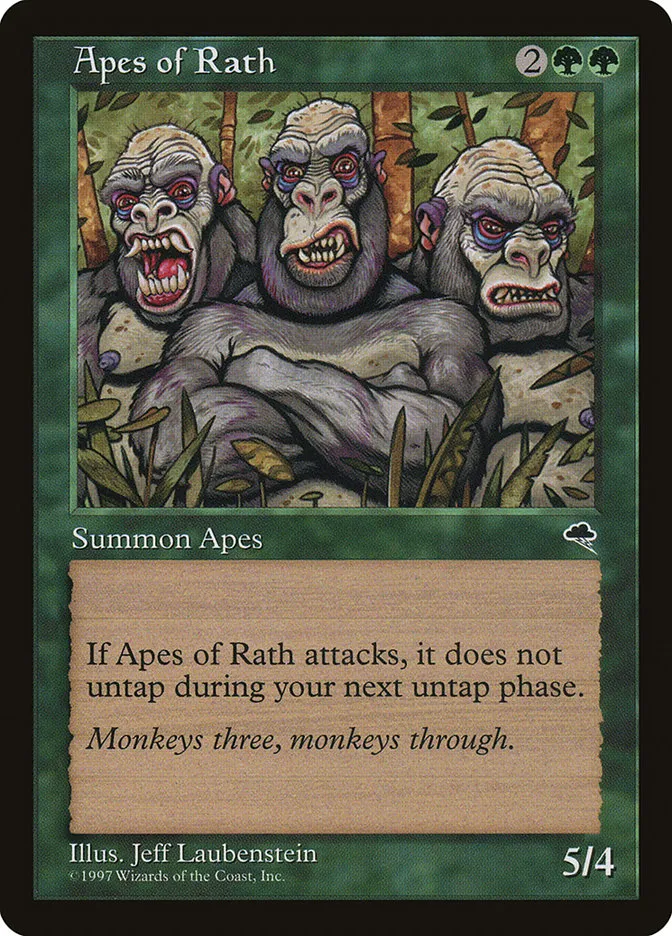 1997 Tempest Apes of Rath uncommon #214 uncommon card image