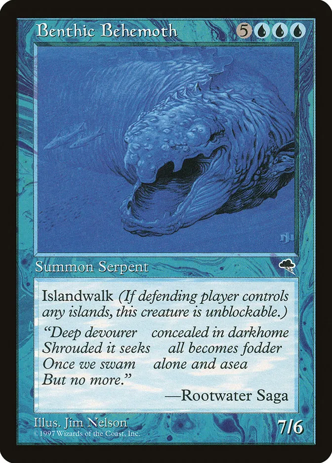 1997 Tempest Benthic Behemoth rare #54 rare card image