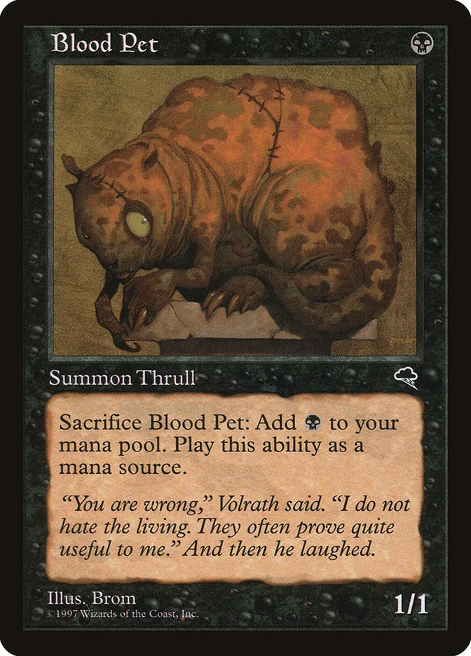1997 Tempest Blood Pet #109 common card image