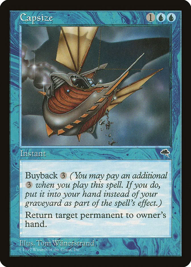1997 Tempest Capsize common #55 common card image