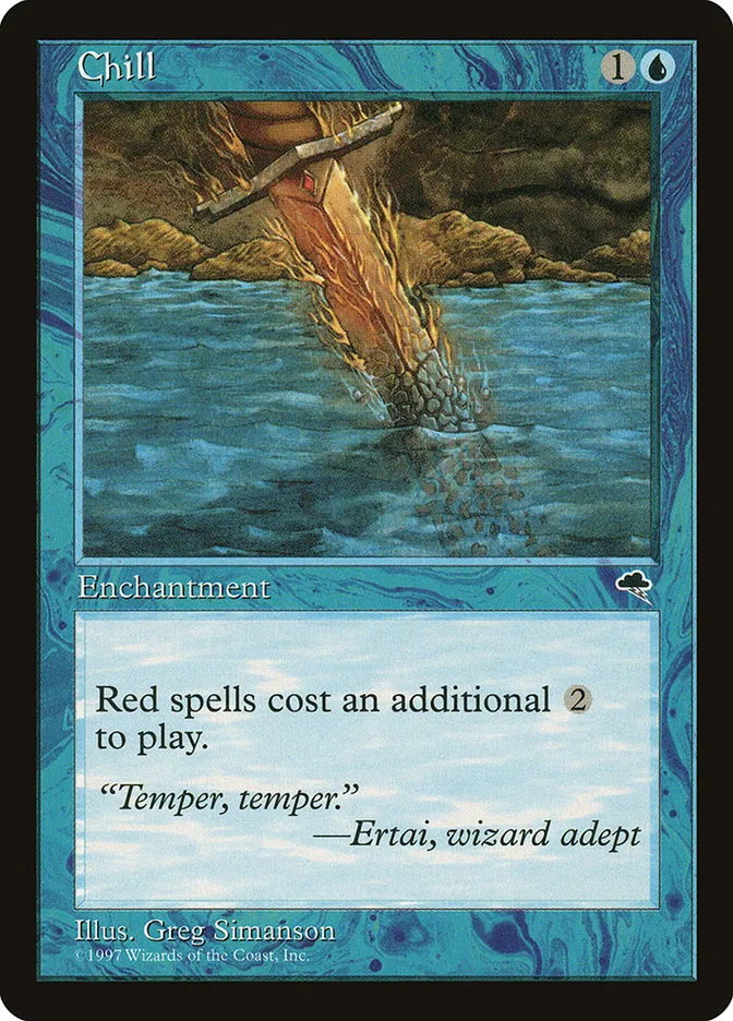 1997 Tempest Chill uncommon #56 uncommon card image