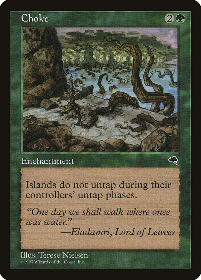 1997 Tempest Choke uncommon #219 uncommon card image