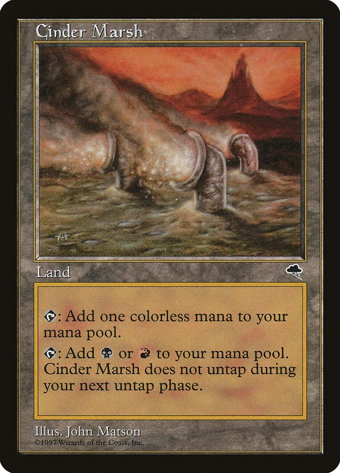 1997 Tempest Cinder Marsh uncommon #317 uncommon card image