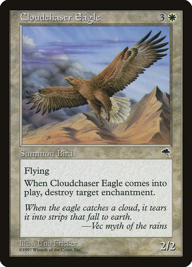 1997 Tempest Cloudchaser Eagle common #15 common card image