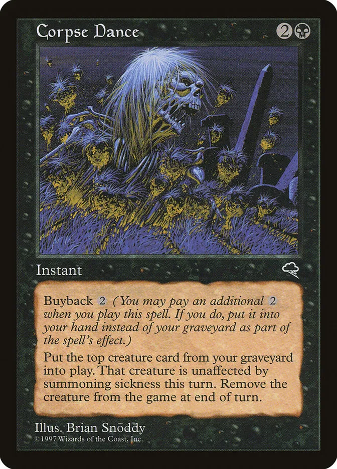 1997 Tempest Corpse Dance rare #116 rare card image