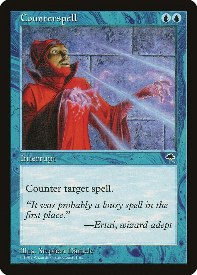 1997 Tempest Counterspell common #57 common card image
