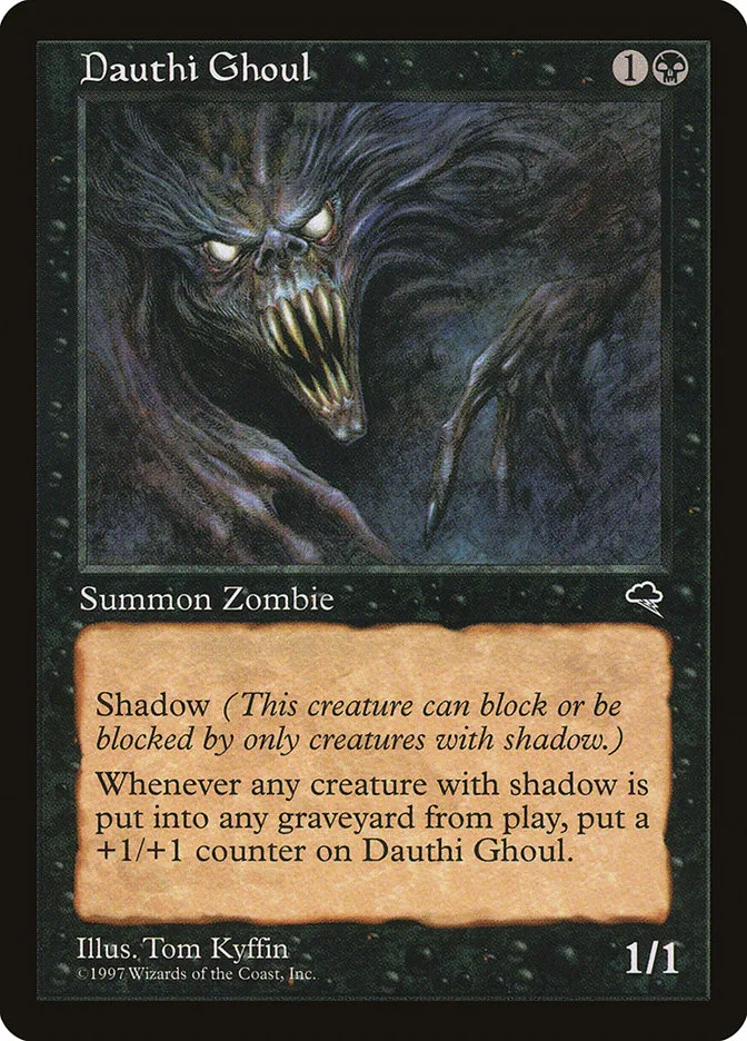 1997 Tempest Dauthi Ghoul uncommon #121 uncommon card image