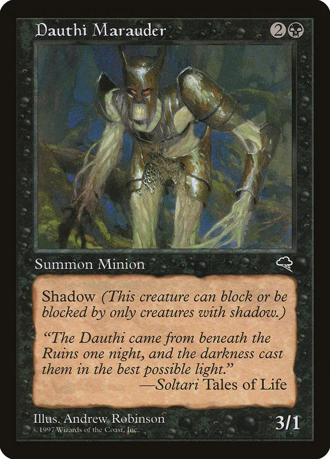 1997 Tempest Dauthi Marauder common #123 common card image