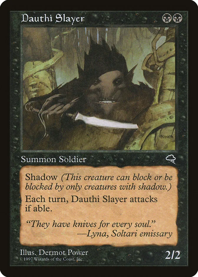 1997 Tempest Dauthi Slayer common #126 common card image