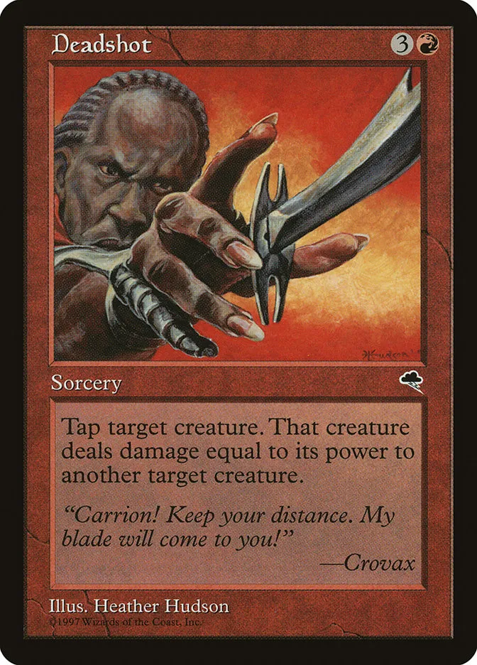 1997 Tempest Deadshot rare #170 rare card image