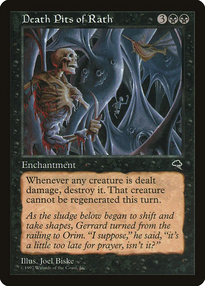1997 Tempest Death Pits of Rath #127 rare card image