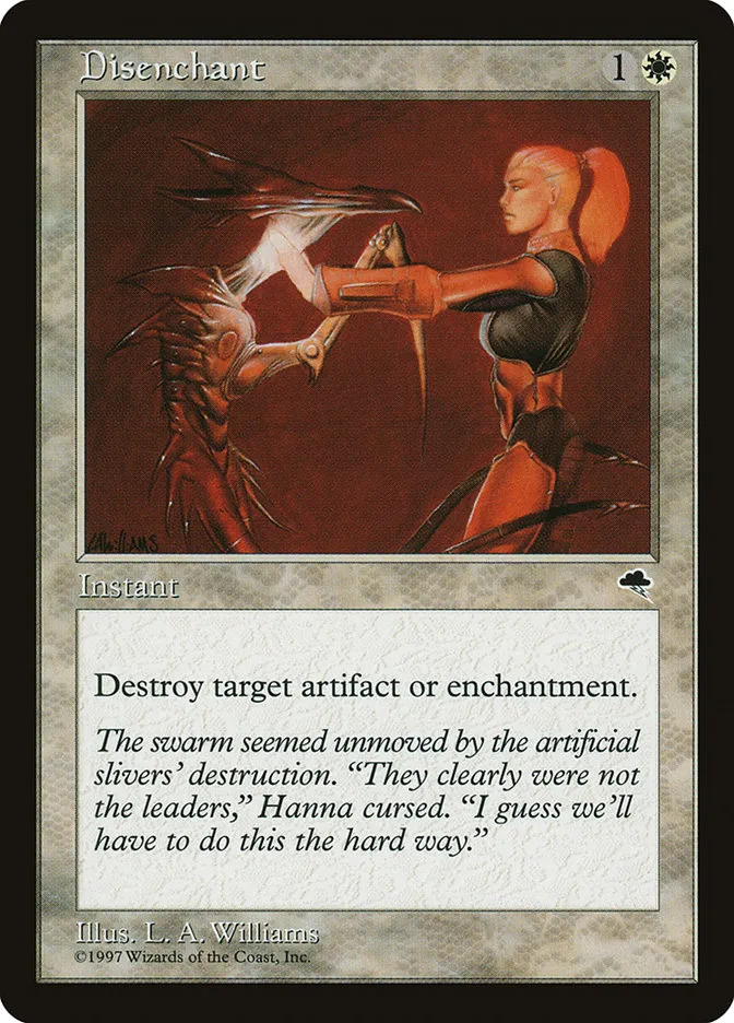 1997 Tempest Disenchant common #16 common card image