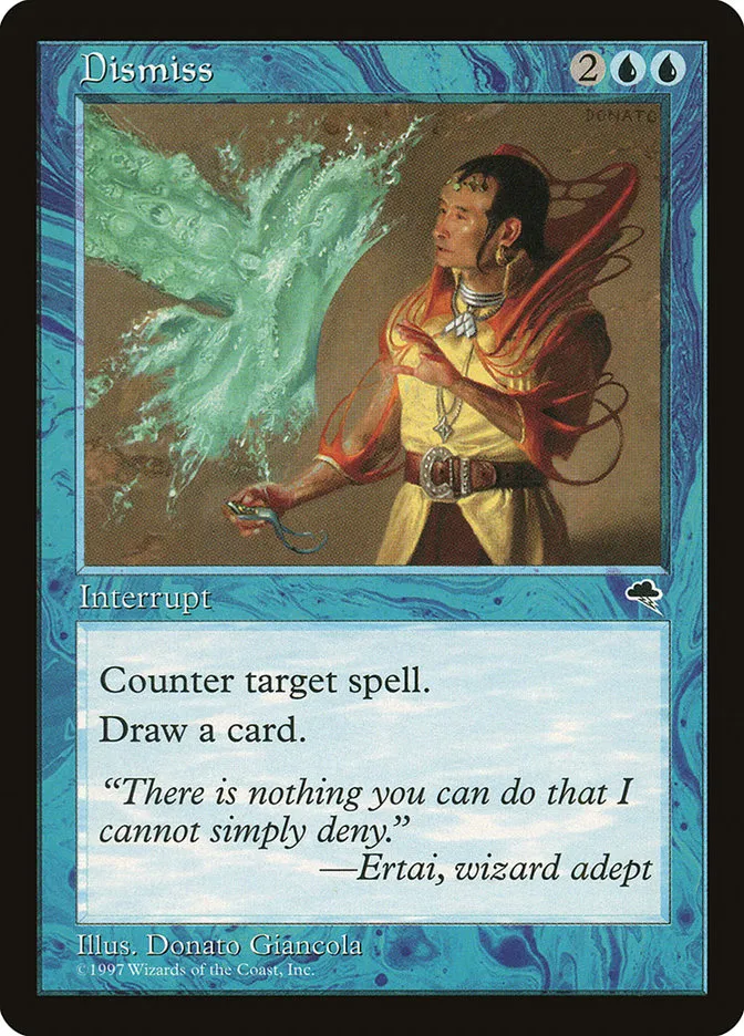 1997 Tempest Dismiss uncommon #58 uncommon card image