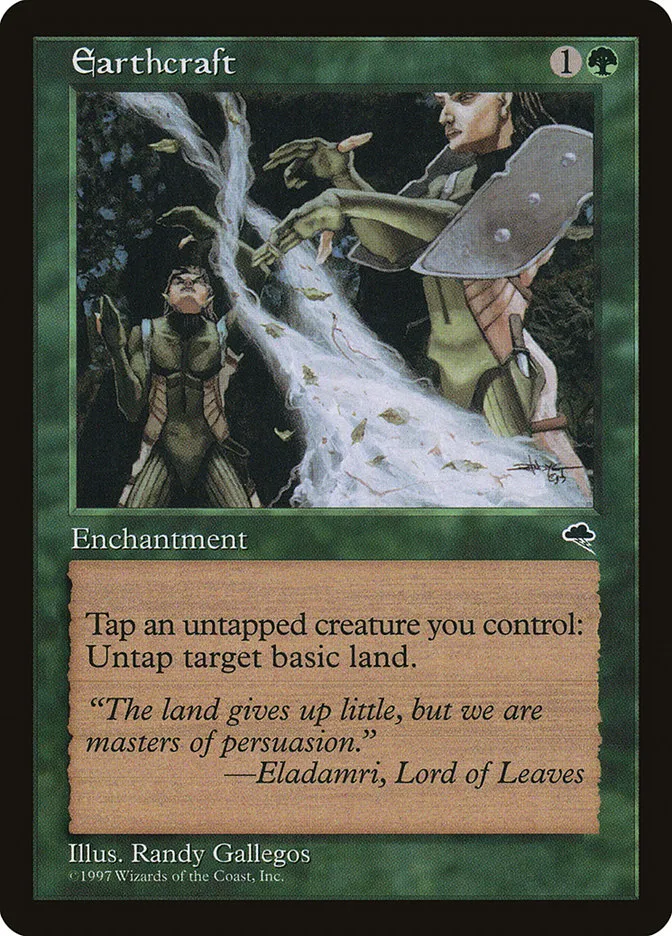 1997 Tempest Earthcraft rare #222 rare card image