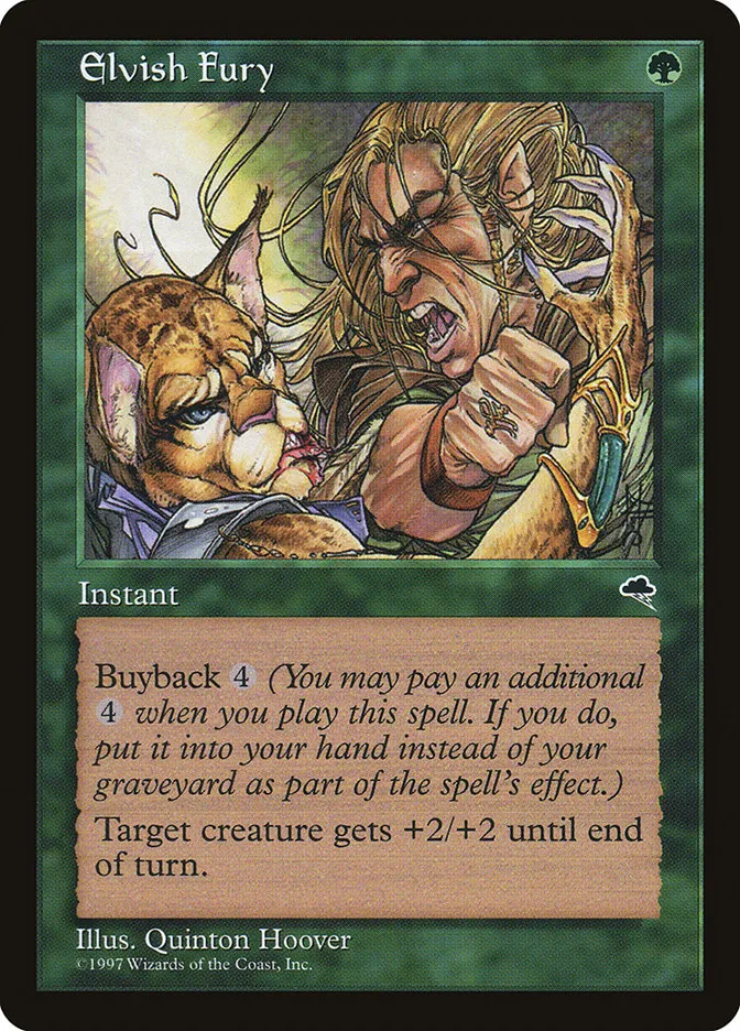1997 Tempest Elvish Fury #226 common card image