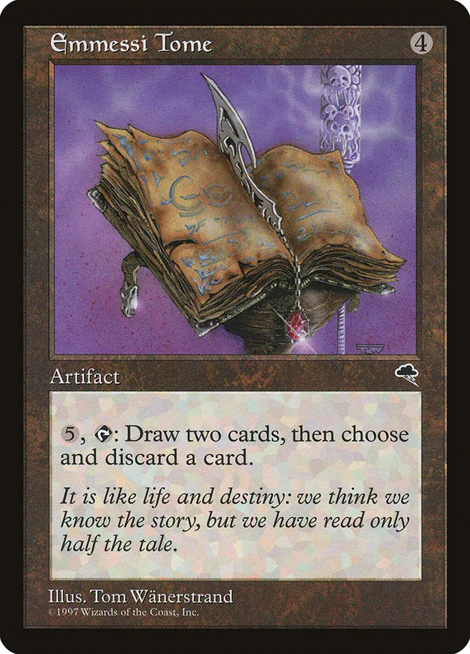1997 Tempest Emmessi Tome rare #284 rare card image