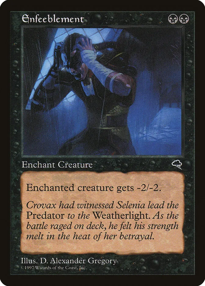 1997 Tempest Enfeeblement common #133 common card image