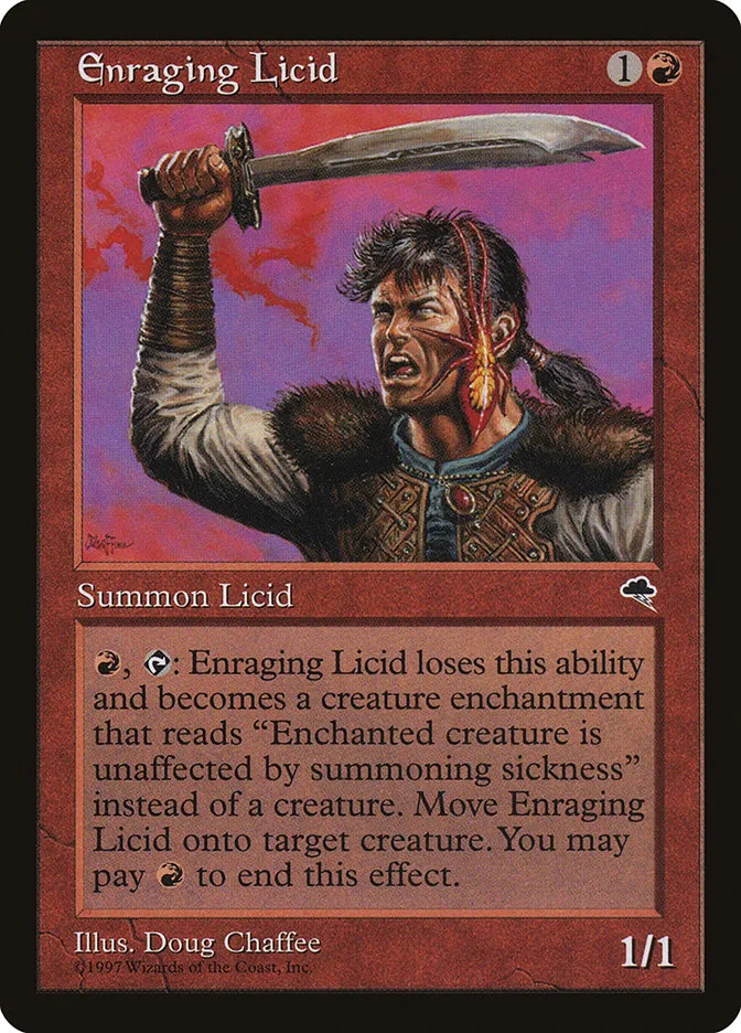 1997 Tempest Enraging Licid #171 uncommon card image