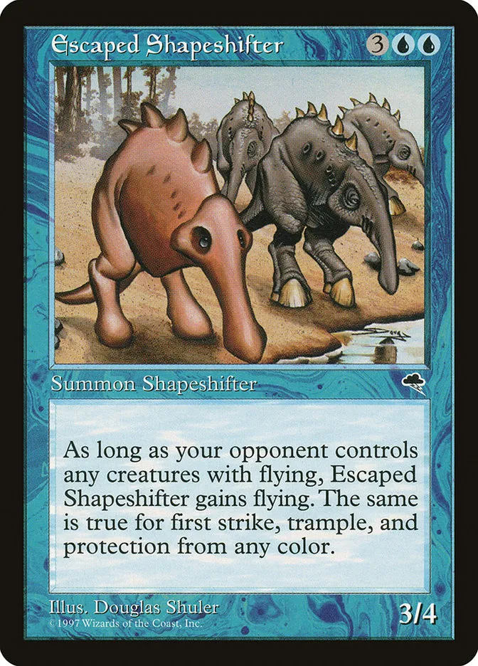 1997 Tempest Escaped Shapeshifter rare #62 rare card image
