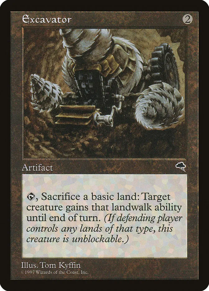 1997 Tempest Excavator uncommon #287 uncommon card image