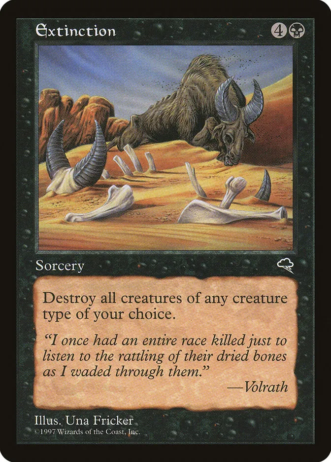 1997 Tempest Extinction rare #135 rare card image