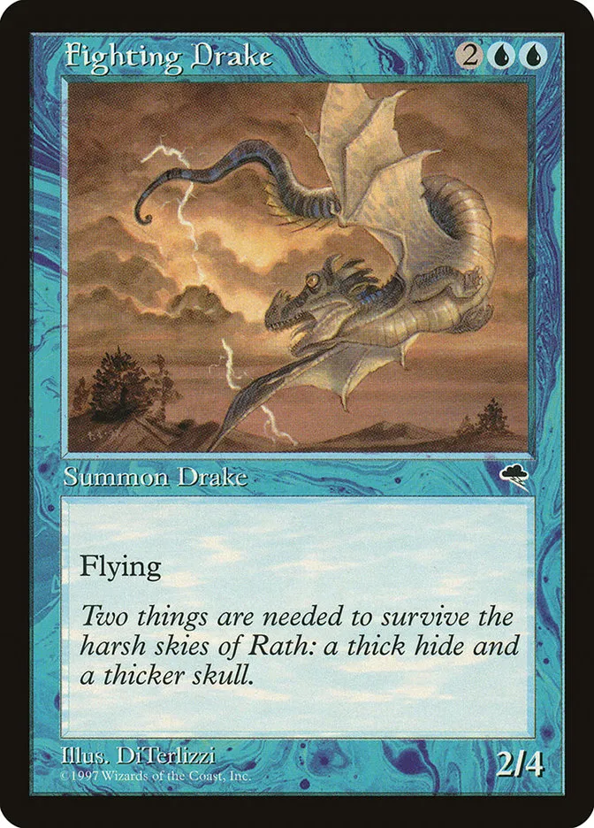 1997 Tempest Fighting Drake uncommon #63 uncommon card image