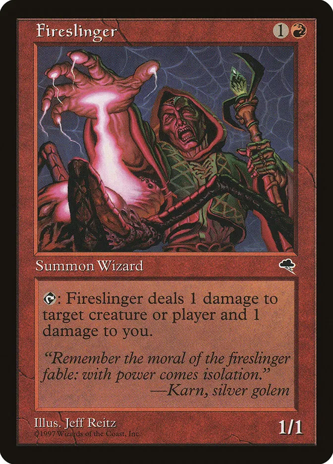 1997 Tempest Fireslinger common #173 common card image
