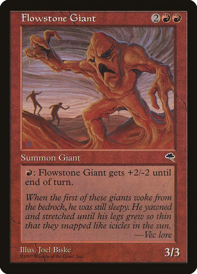 1997 Tempest Flowstone Giant common #174 common card image